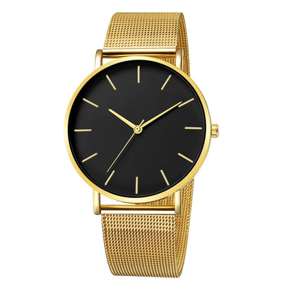 Top Brand Women'S Watches Luxury Metal Mesh Simple Quartz Watches Fashion Elegant Rose Gold Ladies Wristwatch Clock Reloj Mujer