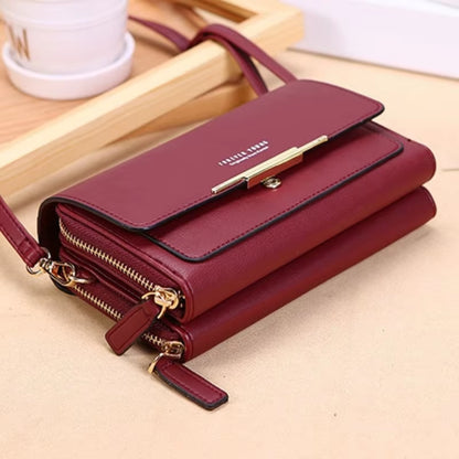 Women'S Wallet Korean Handbag Multi Card Large Capacity Casual Shoulder Bag Mobile Phone Packet Fashion New Style