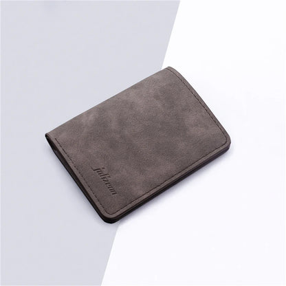 Men/Women Fashion Wallet Id/Credit Card Holder Wallet for Men Multi-Card Bagholder Two Fold Small Wallet Black/Gray Coin Purse