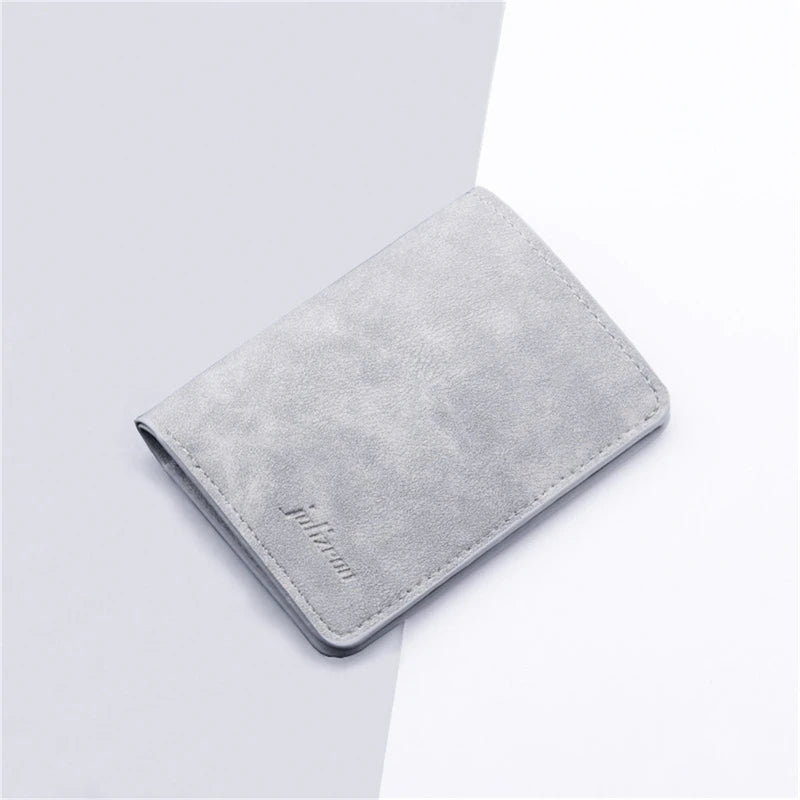 Men/Women Fashion Wallet Id/Credit Card Holder Wallet for Men Multi-Card Bagholder Two Fold Small Wallet Black/Gray Coin Purse