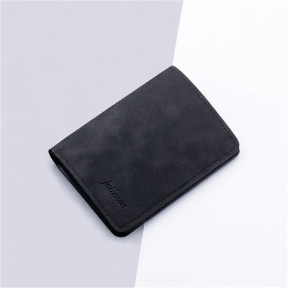Men/Women Fashion Wallet Id/Credit Card Holder Wallet for Men Multi-Card Bagholder Two Fold Small Wallet Black/Gray Coin Purse