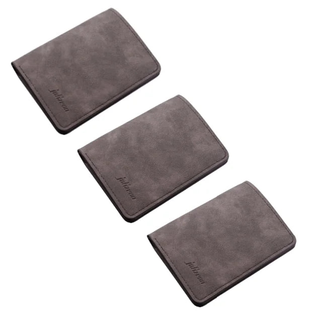 Men/Women Fashion Wallet Id/Credit Card Holder Wallet for Men Multi-Card Bagholder Two Fold Small Wallet Black/Gray Coin Purse