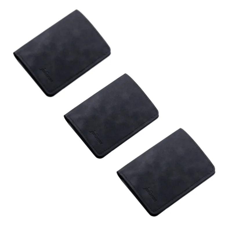 Men/Women Fashion Wallet Id/Credit Card Holder Wallet for Men Multi-Card Bagholder Two Fold Small Wallet Black/Gray Coin Purse