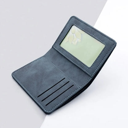 Men/Women Fashion Wallet Id/Credit Card Holder Wallet for Men Multi-Card Bagholder Two Fold Small Wallet Black/Gray Coin Purse