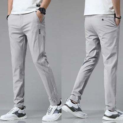 2024 Spring Summer Ultra-Thin Men'S Stretch Slim Straight Casual Pants High Quality Fashion Breathable Golf Sports Trousers
